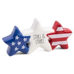 RAE DUNN Ceramic Stars And Stripes Decor